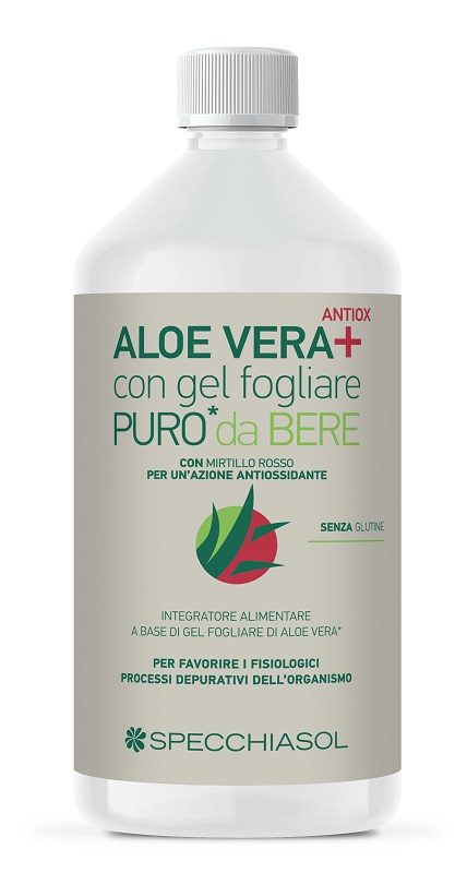 SUCCO ALOEVERA+ ALOE/MIRTILLO ROSSO 1 LITRO - Farmacianumberone.it