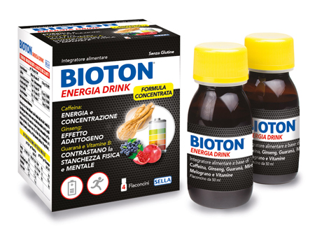 BIOTON ENERGIA DRINK 4 FLACONCINI X 50 ML - Farmacianumberone.it