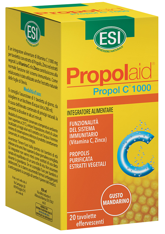 ESI PROPOLAID C 1000 20 TAVOLETTE EFFERVESCENTI - Farmacianumberone.it