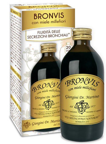 BRONVIS CON MIELE MILLEFIORI 200 ML - Farmacianumberone.it