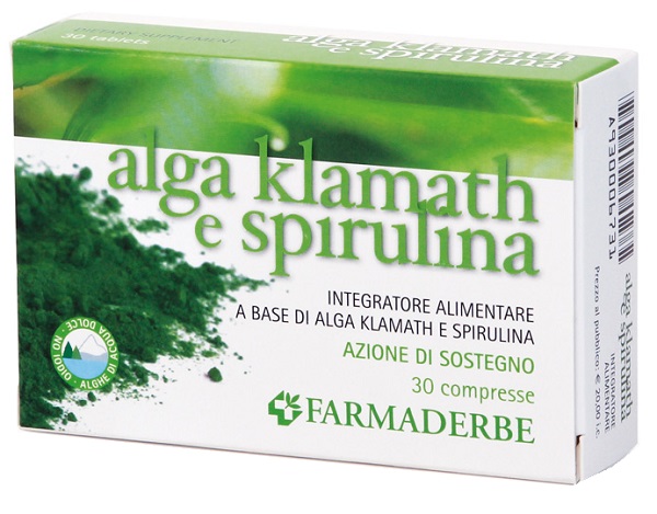 ALGA KLAMATH E SPIRULINA 30 COMPRESSE - Farmacianumberone.it