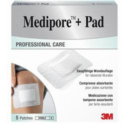 MEDICAZIONE MEDIPORE+PAD 5X7,2CM 5PEZZI - Farmacianumberone.it