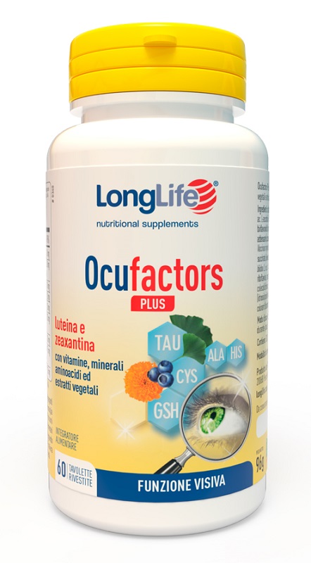 LONGLIFE OCUFACTORS PLUS 60 TAVOLETTE - Farmacianumberone.it