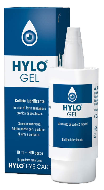 HYLO-GEL COLLIRIO LUBRIFICANTE ACIDO IALURONICO 0,2% 10 ML - Farmacianumberone.it
