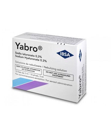YABRO 10 FIALE 3ML ACIDO IALURONICO 0,3% SOLUZIONE PER NEBULIZZATORE - Farmacianumberone.it