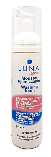 LUNADERM MOUSSE IGIENIZZANTE DETERGENTE INTIMO PELLI IRRITATE ED ALTERATE 150 ML - Farmacianumberone.it