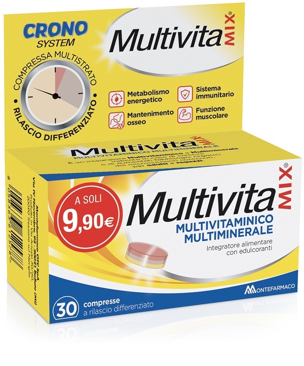 MULTIVITAMIX CRONO 30 COMPRESSE - Farmacianumberone.it