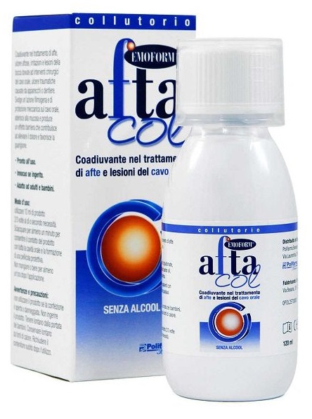 AFTACOL EMOFORM COLLUTORIO PER IGIENE DENTALE 120 ML - Farmacianumberone.it