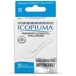 CEROTTO ICOPIUMA TRASPARENTE GRANDE 20 PEZZI - Farmacianumberone.it