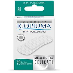 CEROTTO ICOPIUMA IN TESSUTO NON TESSUTO GRANDE 20 PEZZI - Farmacianumberone.it