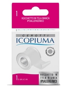 CEROTTO IN ROCCHETTO ICOPIUMA BIANCO CM 5 X 500 CM - Farmacianumberone.it