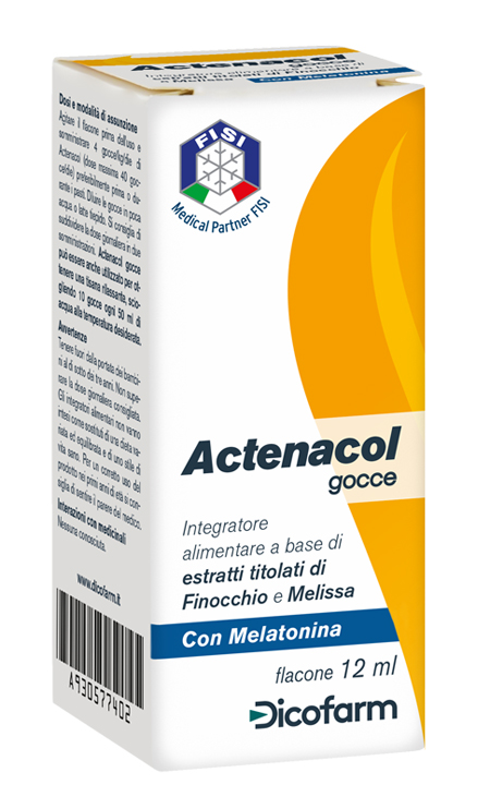 ACTENACOL GOCCE 12 ML CON MELATONINA - Farmacianumberone.it