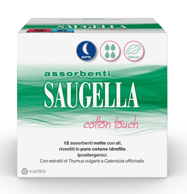 SAUGELLA COTTON TOUCH ASSORBENTI NOTTE 12 PEZZI TAGLIO PREZZO - Farmacianumberone.it