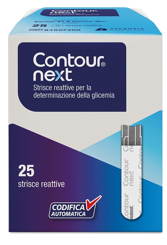 STRISCE MISURAZIONE GLICEMIA CONTOUR NEXT 25 PEZZI - Farmacianumberone.it