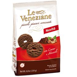 LE VENEZIANE BISCOTTI CACAO/NOCCIOLA 250 G - Farmacianumberone.it