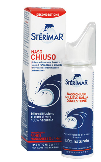STERIMAR IPERTONICO NASO CHIUSO RAME E MANGANESE SPRAY 50 ML - Farmacianumberone.it