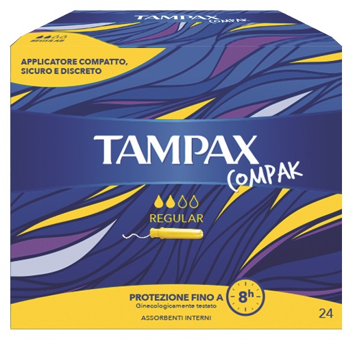 TAMPAX COMPAX REGULAR 24 PEZZI - Farmacianumberone.it