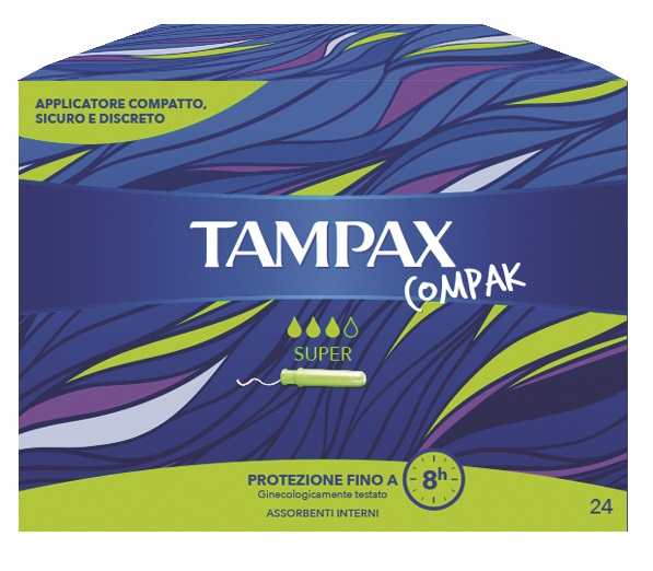 TAMPAX COMPAK SUPER 24 PEZZI - Farmacianumberone.it