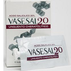 VASESAL 20 6 BUSTINE PLURIDOSE DA 5 ML UNGUENTO CHERATOLITICO - Farmacianumberone.it