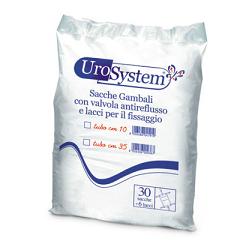 SACCA DI DRENAGGIO DA GAMBA PER INCONTINENZA UROSYSTEM TUBO 35 CM 30 PEZZI - Farmacianumberone.it