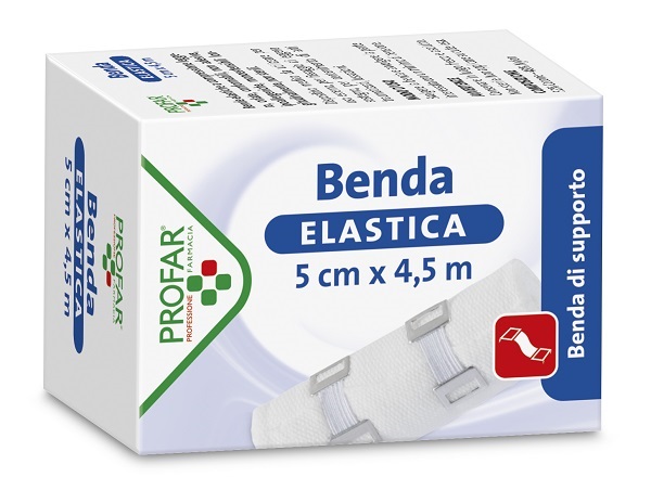 BENDA ELASTICA 5 CM X 4,5 M PROFAR - Farmacianumberone.it