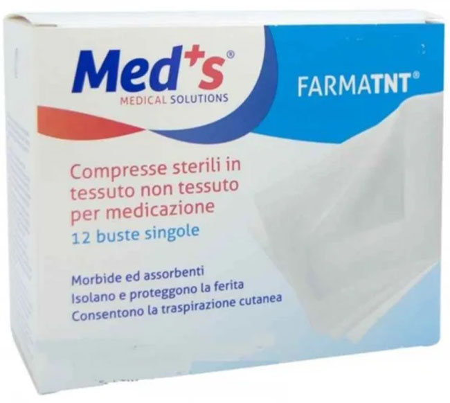 GARZA COMPRESSA MEDS TESSUTO NON TESSUTO 10X10CM 12 PEZZI PEEL OPEN - Farmacianumberone.it