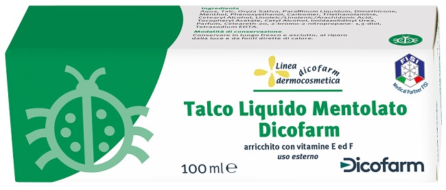 DICOFARM TALCO LIQUIDO MENTOLATO 100 ML - Farmacianumberone.it