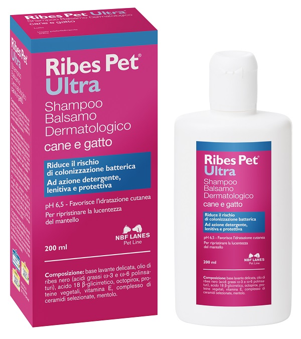 RIBES PET ULTRA SHAMPOO DERMATOLOGICO FLACONE 200 ML - Farmacianumberone.it