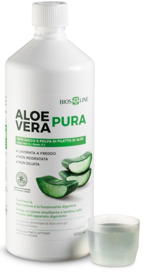 BIOSLINE ALOE VERA SUCCO POLPA 1 LITRO - Farmacianumberone.it