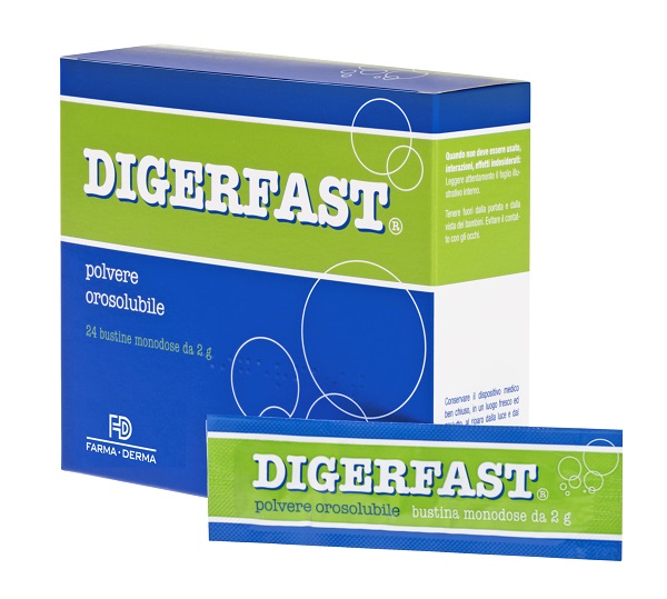 DIGERFAST POLVERE 24 BUSTINE MONODOSE 2 G - Farmacianumberone.it