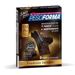 PESOFORMA BARRETTA DOUBLE DARK 6 PASTI 12 X 31 G - Farmacianumberone.it