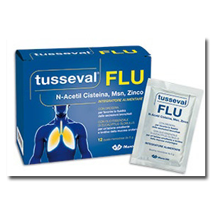 TUSSEVAL FLU 12 BUSTINE SOLUBILI 60 G - Farmacianumberone.it