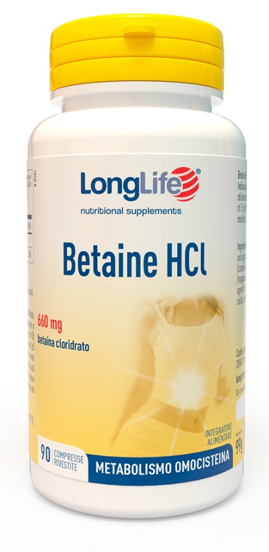 LONGLIFE BETAINE HCL 90 COMPRESSE - Farmacianumberone.it
