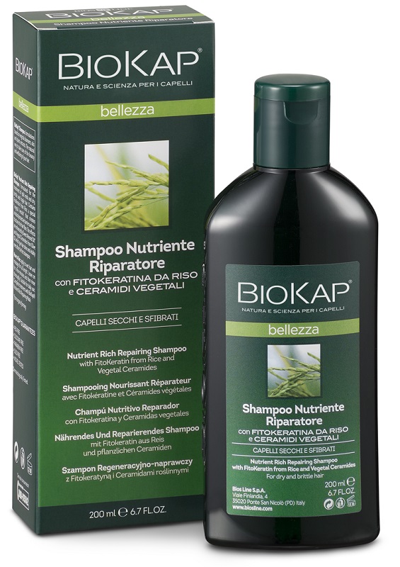BIOKAP BELLEZZA SHAMPOO NUTRIENTE/RIPARATORE 200 ML BIOSLINE - Farmacianumberone.it