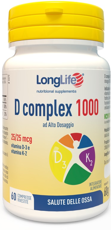 LONGLIFE D COMPLEX 1000 60 COMPRESSE - Farmacianumberone.it