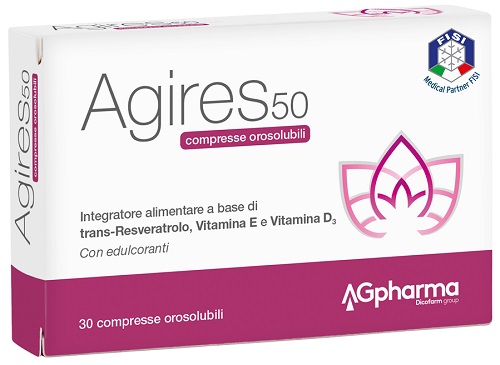 AGIRES 50 30 COMPRESSE OROSOLUBILI SCATOLA 5,4 G - Farmacianumberone.it