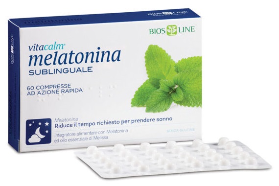 BIOS LINE VITACALM MELATONINA SUBLINGUALE 60 COMPRESSE 1 MG - Farmacianumberone.it