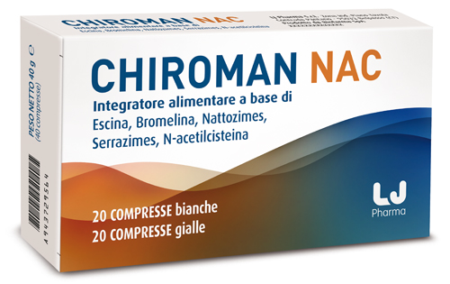 CHIROMAN NAC 20 COMPRESSE BIANCHE + 20 COMPRESSE GIALLE - Farmacianumberone.it