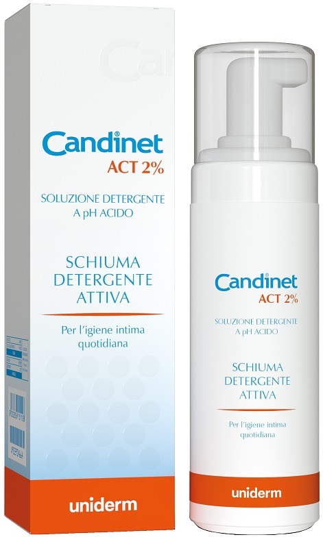 CANDINET ACT 2% SCHIUMA DETERGENTE ATTIVA 150 ML - Farmacianumberone.it