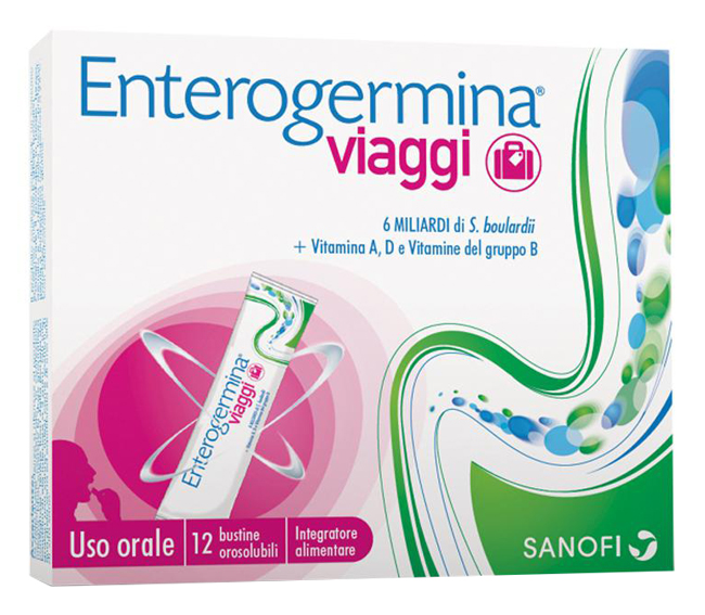 ENTEROGERMINA VIAGGI 12 BUSTINE OROSOLUBILI CONFEZIONE STANDARD - Farmacianumberone.it