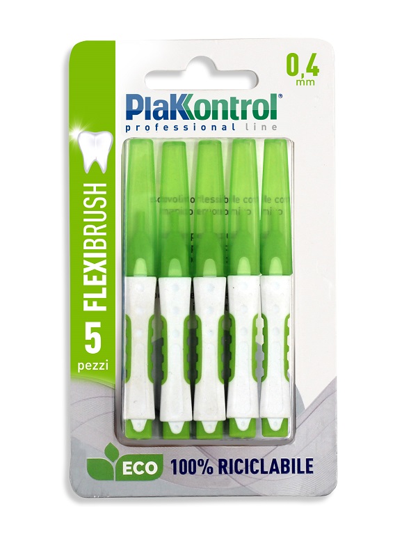 PLAKKONTROL SCOVOLINO INTERDENTALE FLEXI BRUSH04 BLISTER 5 PEZZI - Farmacianumberone.it
