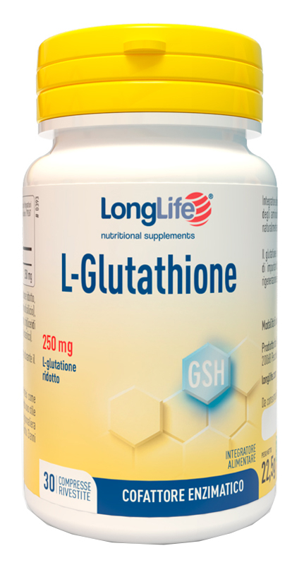 LONGLIFE L-GLUTATHIONE 250 MG 30 COMPRESSE - Farmacianumberone.it