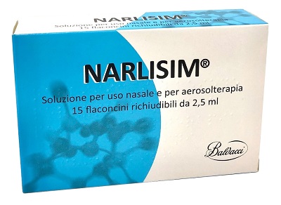 NARLISIM SOLUZIONE PER USO NASALE E AEROSOLTERAPIA 15 FLACONCINI RICHIUDIBILI DA 2,5 ML L'UNO - Farmacianumberone.it