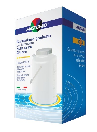 CONTENITORE RACCOLTA URINA MASTER-AID 24 H 2500 ML - Farmacianumberone.it