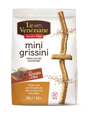 LE VENEZIANE MINI GRISSINI SESAMO E CHIA 250 G - Farmacianumberone.it