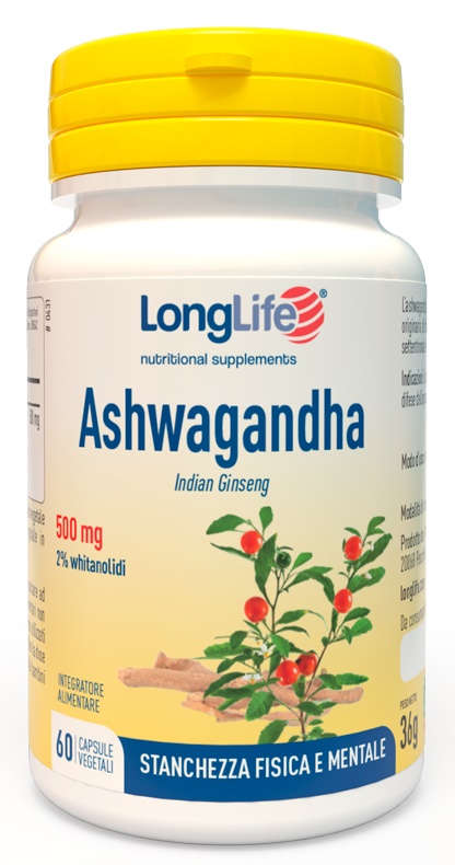 LONGLIFE ASHWAGANDHA 60 CAPSULE 500 MG - Farmacianumberone.it