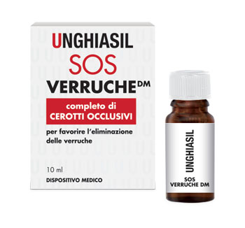 DISPOSITIVO MEDICO PER VERRUCHE IN FLACONE CON PENNELLINO 10 ML + 9 CEROTTI COPRIVERRUCA - Farmacianumberone.it