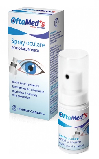 OFTAMED'S SPRAY CULARE OCCHI SECCHI E STANCHI ACIDO IALURONICO 10 ML - Farmacianumberone.it