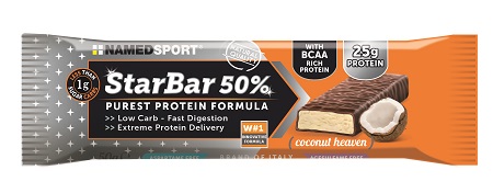 STARBAR 50% PROTEIN COCONUT HEAVEN 50 G - Farmacianumberone.it