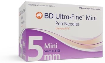 AGO PER PENNA DA INSULINA THINWALL BD GAUGE 31 5 MM 100 PEZZI - Farmacianumberone.it